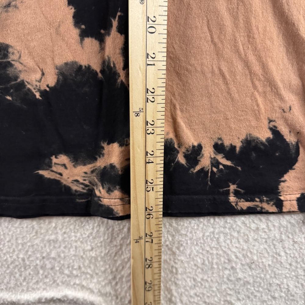 ROMWE Black Los Angeles California Tie Dye Bleach Graphic T Shirt Size Large - Picture 8 of 8